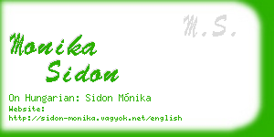 monika sidon business card